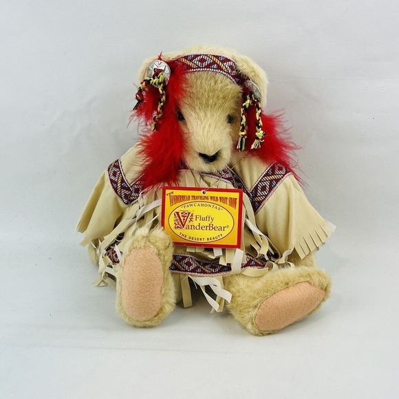 Wild West Fluffy Vanderbear Plush Bear 12" Traveling‎ Rodeo Show NABCO 1991 - Picture 3 of 5